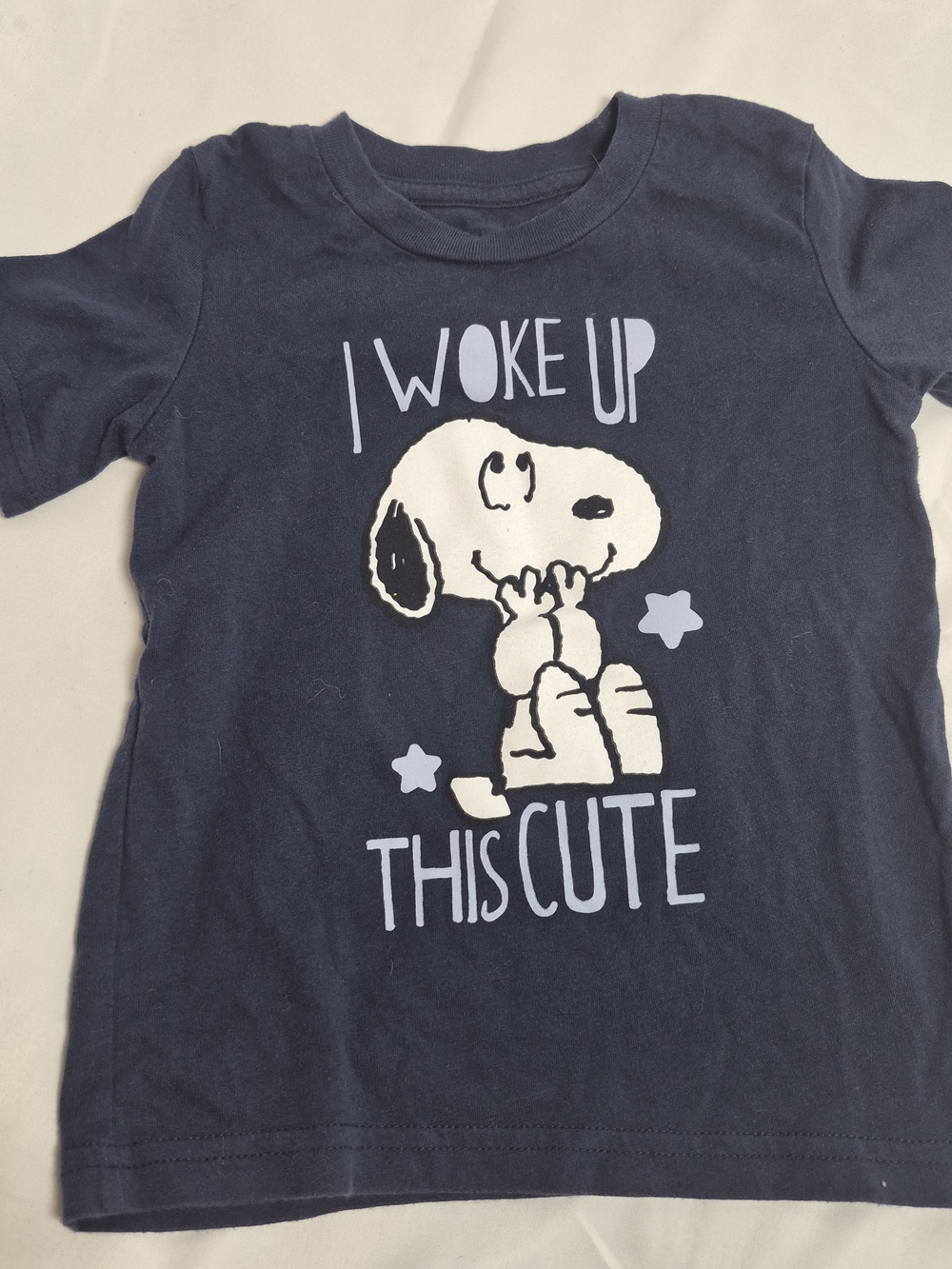 Jumping Beans Peanuts Snoopy Navy Graphic TShirt 24M Toddler Cute Basic Tee